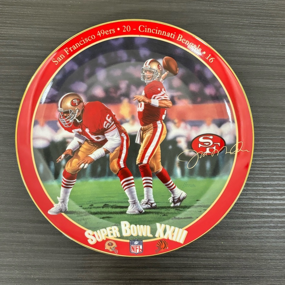 1994 Bradford Exchange Joe Montana King of Comebacks Collector Plate